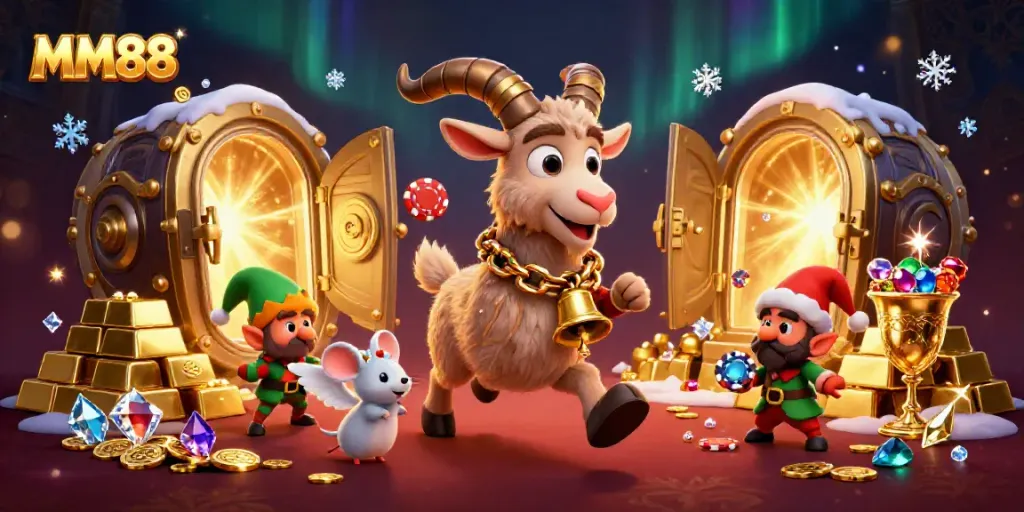 Experience the thrilling MM88 casino adventure with Krampus and festive chaos!