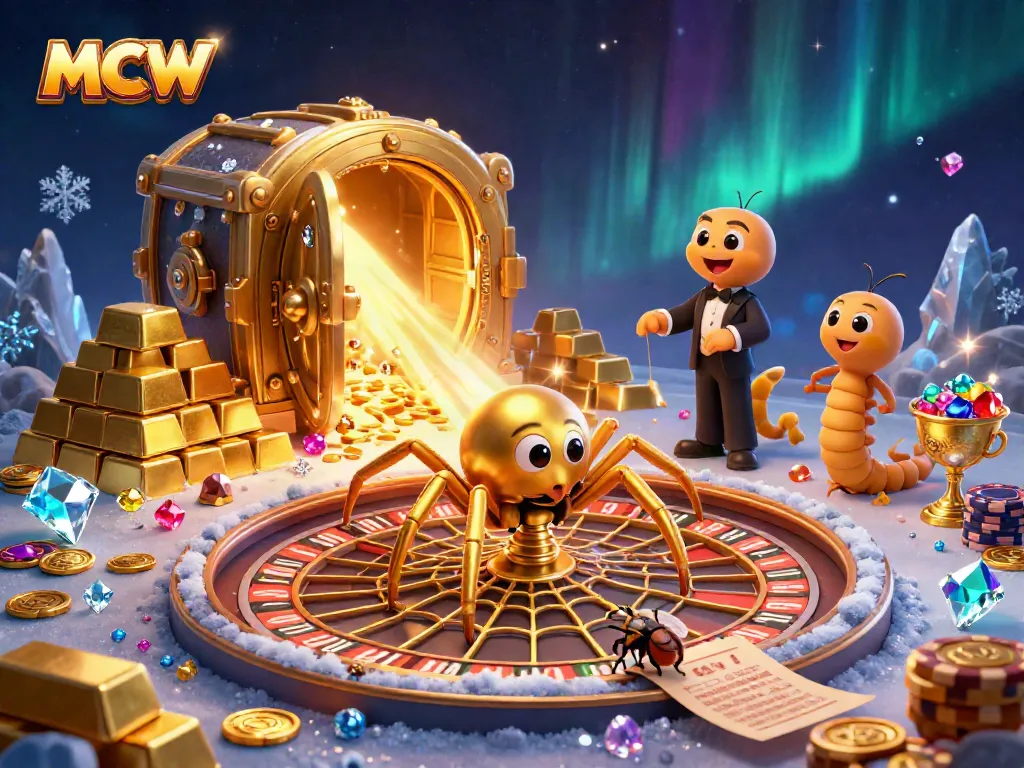 Engage with MCW through a vibrant 3D casino scene featuring unique characters and immersive elements.