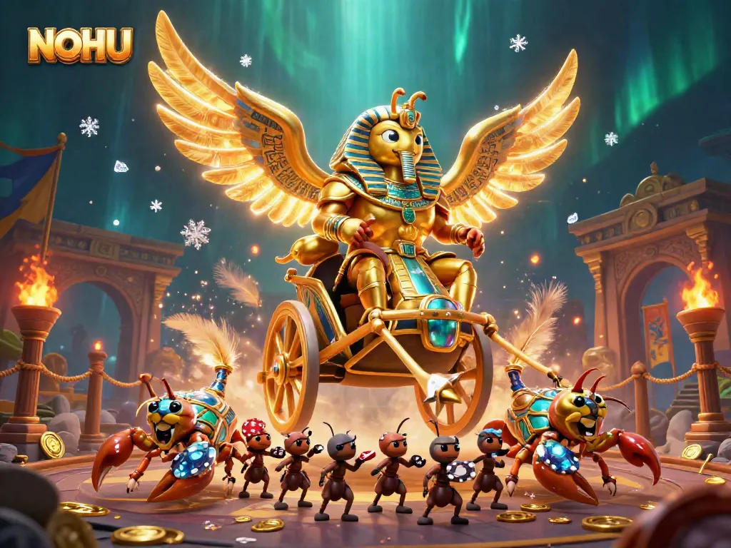 Experience the thrilling opportunities at NOHU with colossal characters and dynamic casino elements.